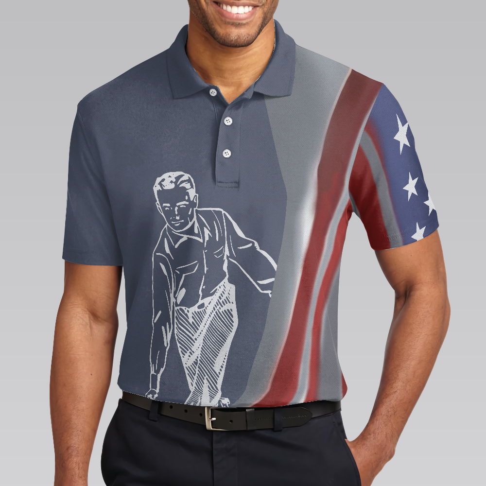 My Drinking Team Has A Bowling Problem Polo Shirt, Funny Bowling Shirt With Sayings, Best Bowling Shirt For Men - Hyperfavor