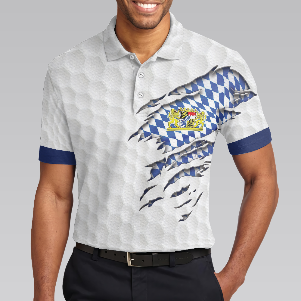 Bavaria Flag Golf Polo Shirt - Hyperfavor