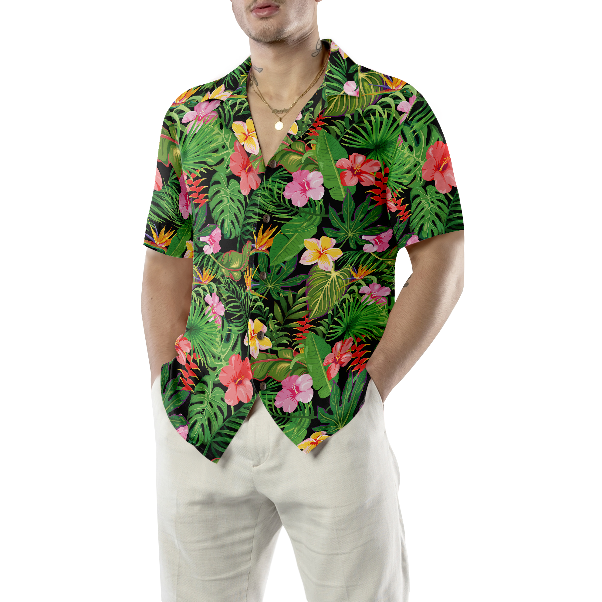 Floral Pattern Summer Hawaiian Shirt - Hyperfavor