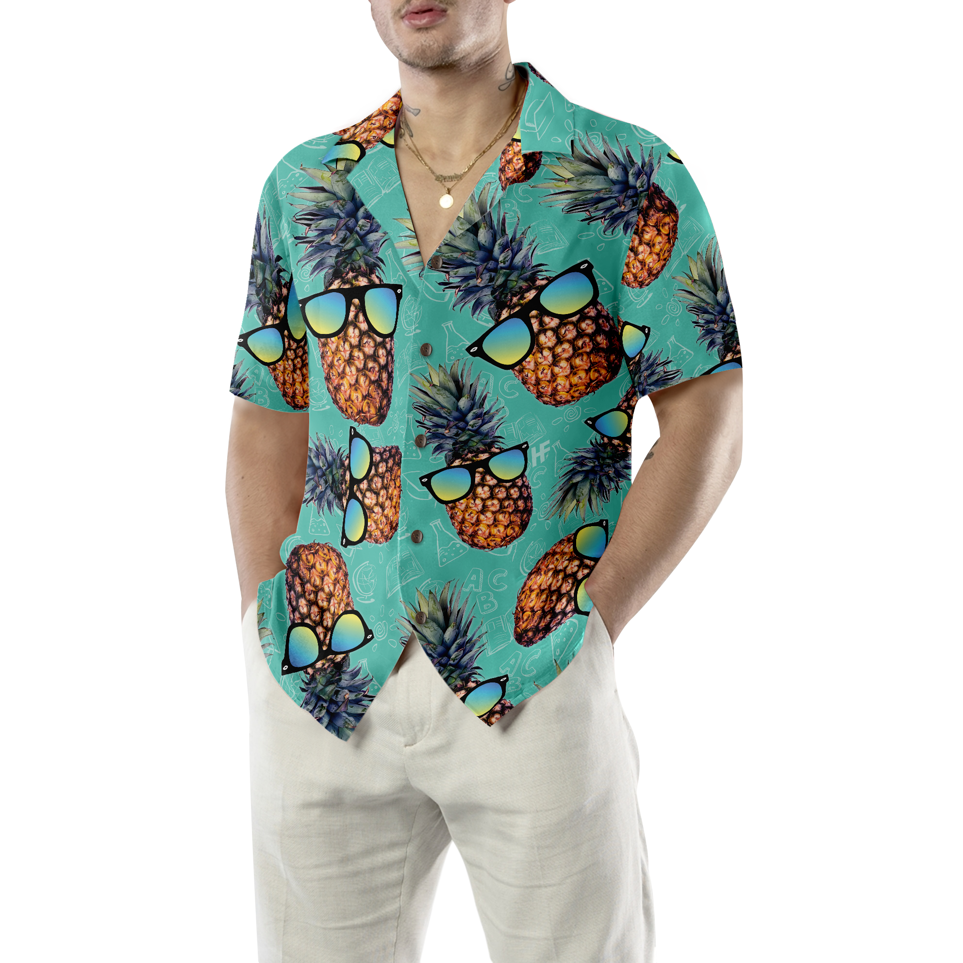 Chill Pineapple Teacher Hawaiian Shirt, Teacher Shirt for Men And Women, Best Gift For Teachers - Hyperfavor