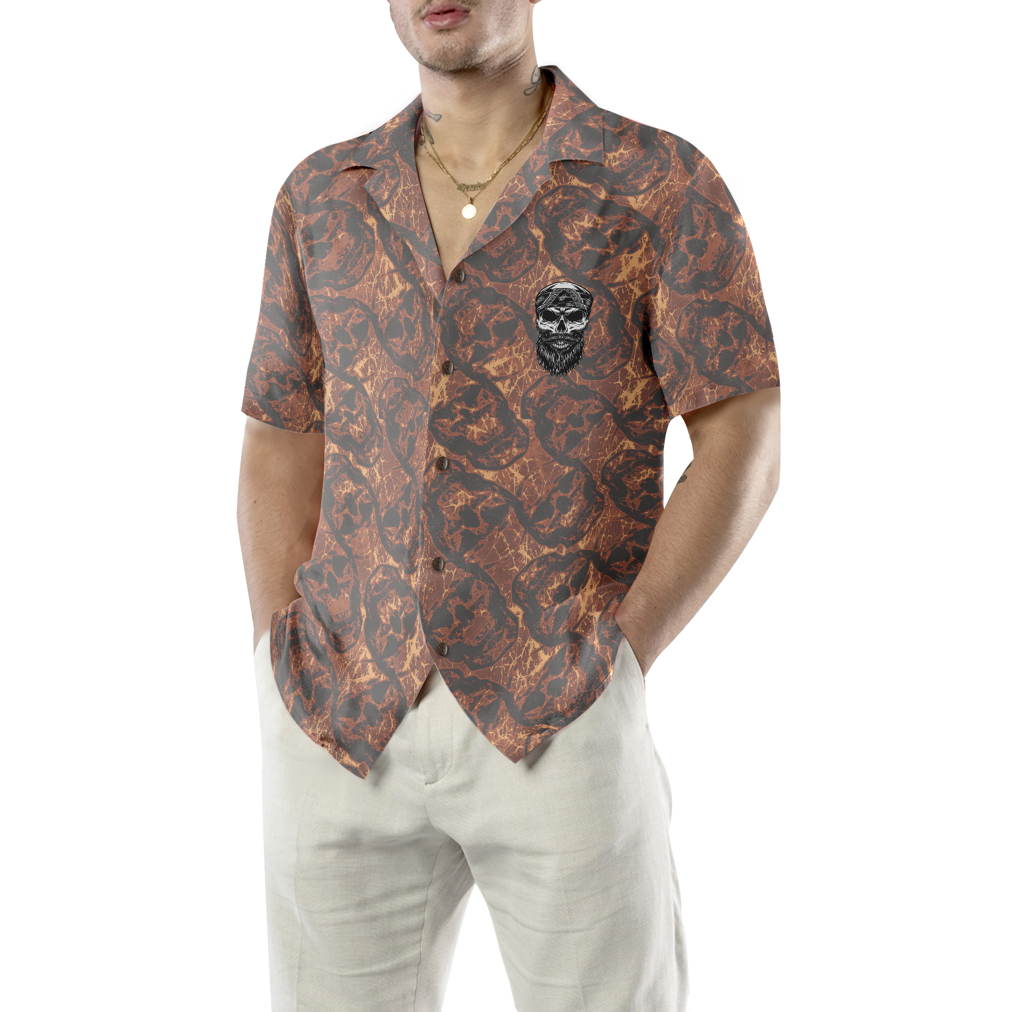 Never Underestimate An Old Man With A Motorcycle Custom Hawaiian Shirt, Motorcycle Shirts For Men And Women - Hyperfavor