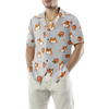 Corgi Butt And Peaches Seamless Hawaiian Shirt - Hyperfavor