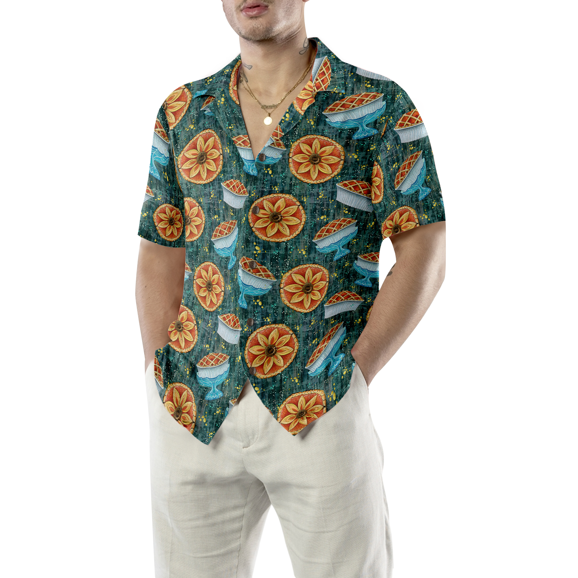 Thanksgiving Autumn Pie Hawaiian Shirt - Hyperfavor