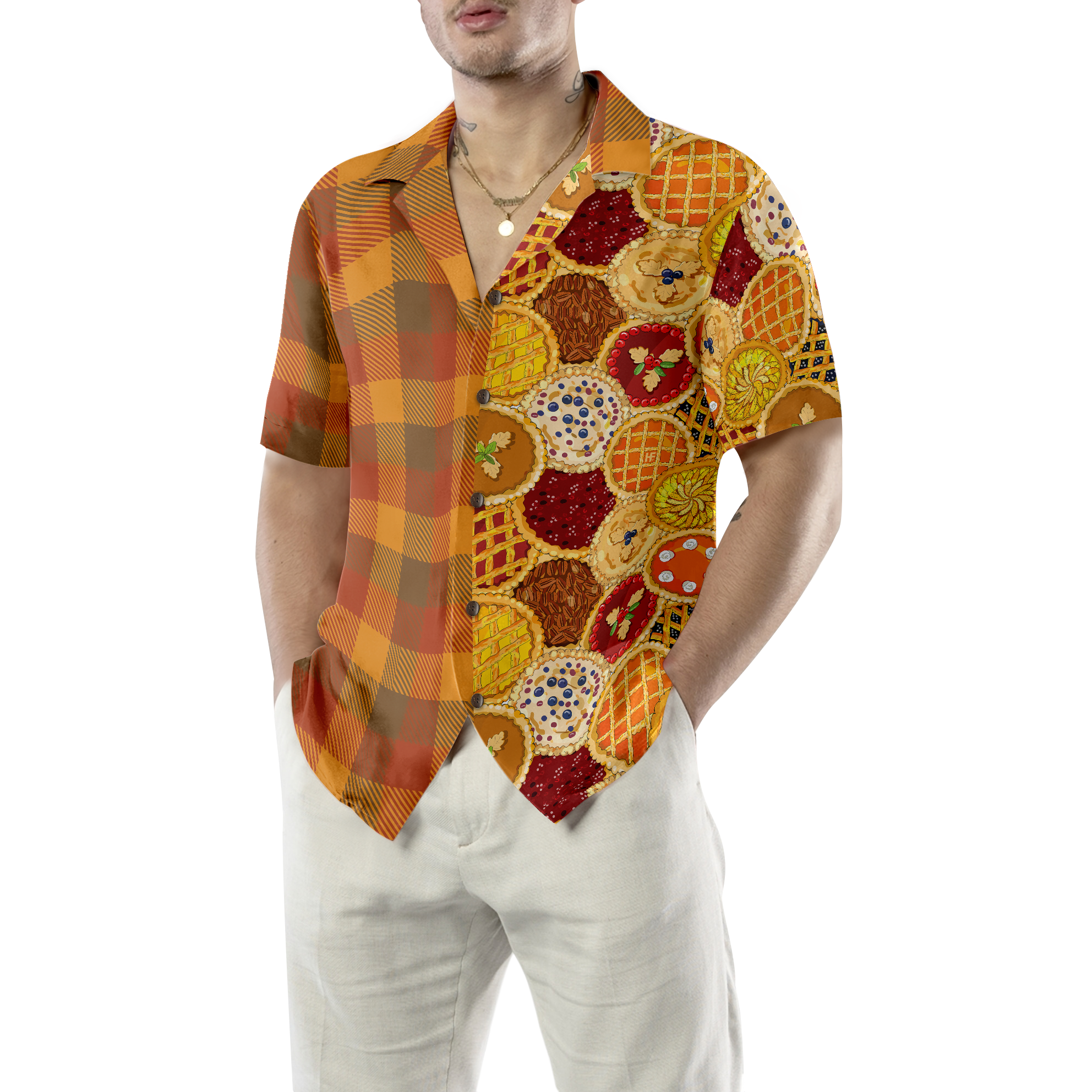 Thanksgiving Homemade Pies Hawaiian Shirt - Hyperfavor