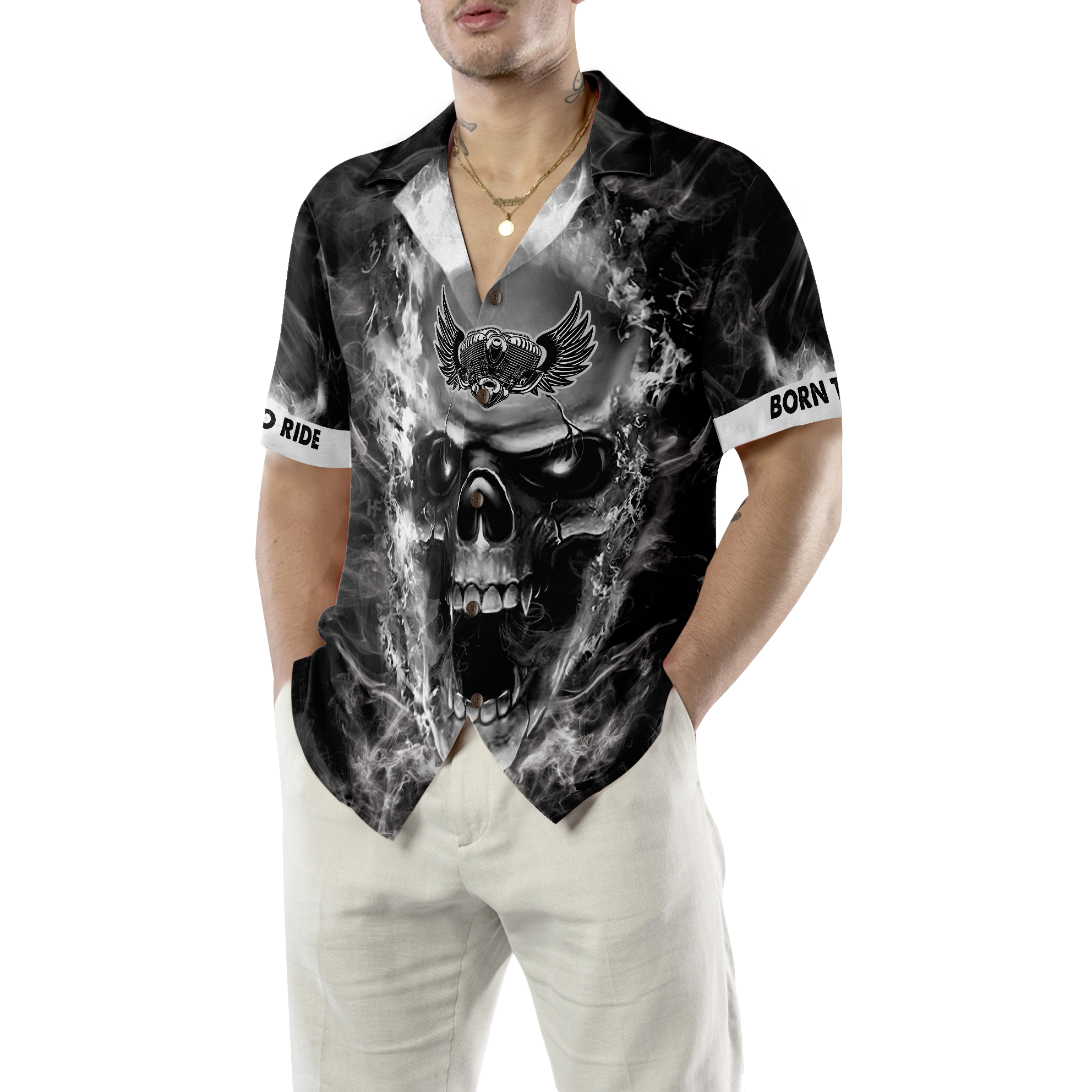 Motorcycle Road King Hawaiian Shirt - Hyperfavor