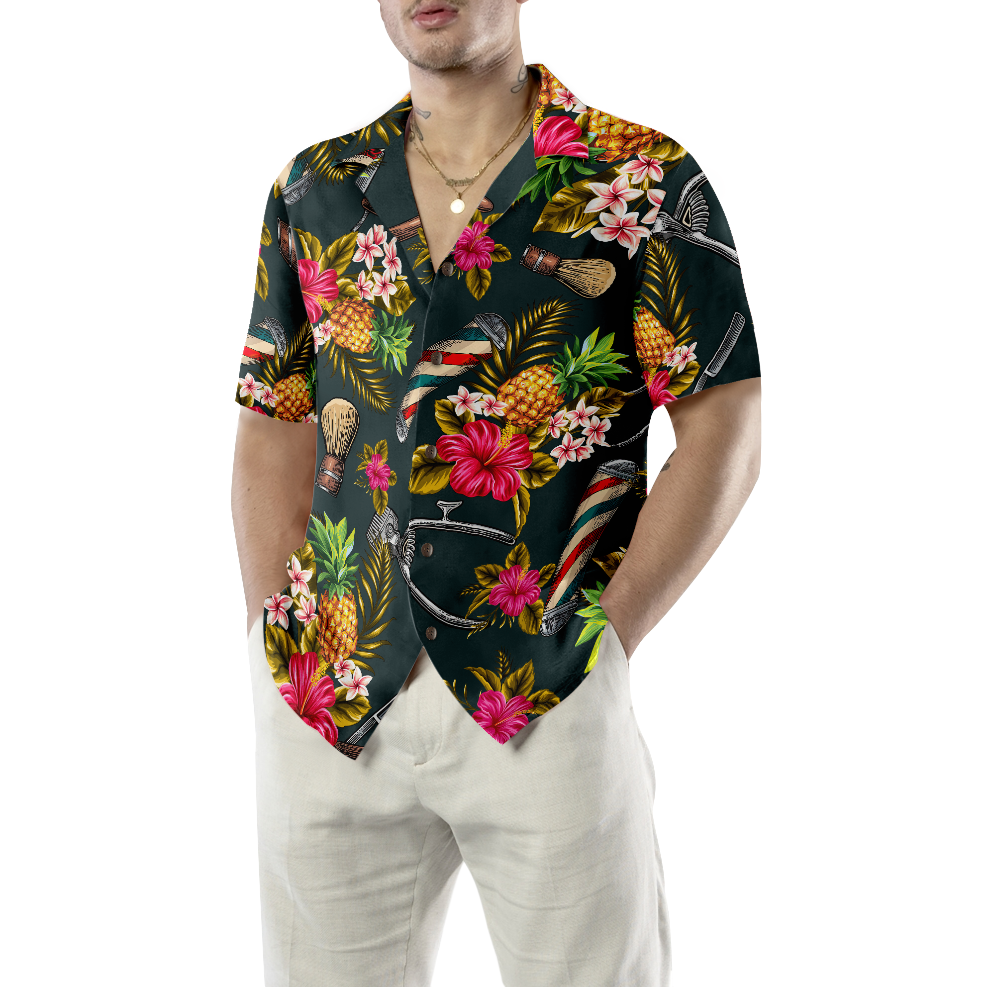 Barber Tools Hawaiian Shirt - Hyperfavor