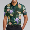 Vintage Floral Golf Texture Polo Shirt For Men - Hyperfavor