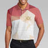 Rip It Sip It Grip It Golfer Golf Polo Shirt, White And Pink Golfing Shirt For Male Players, Simple Golf Shirt Design - Hyperfavor
