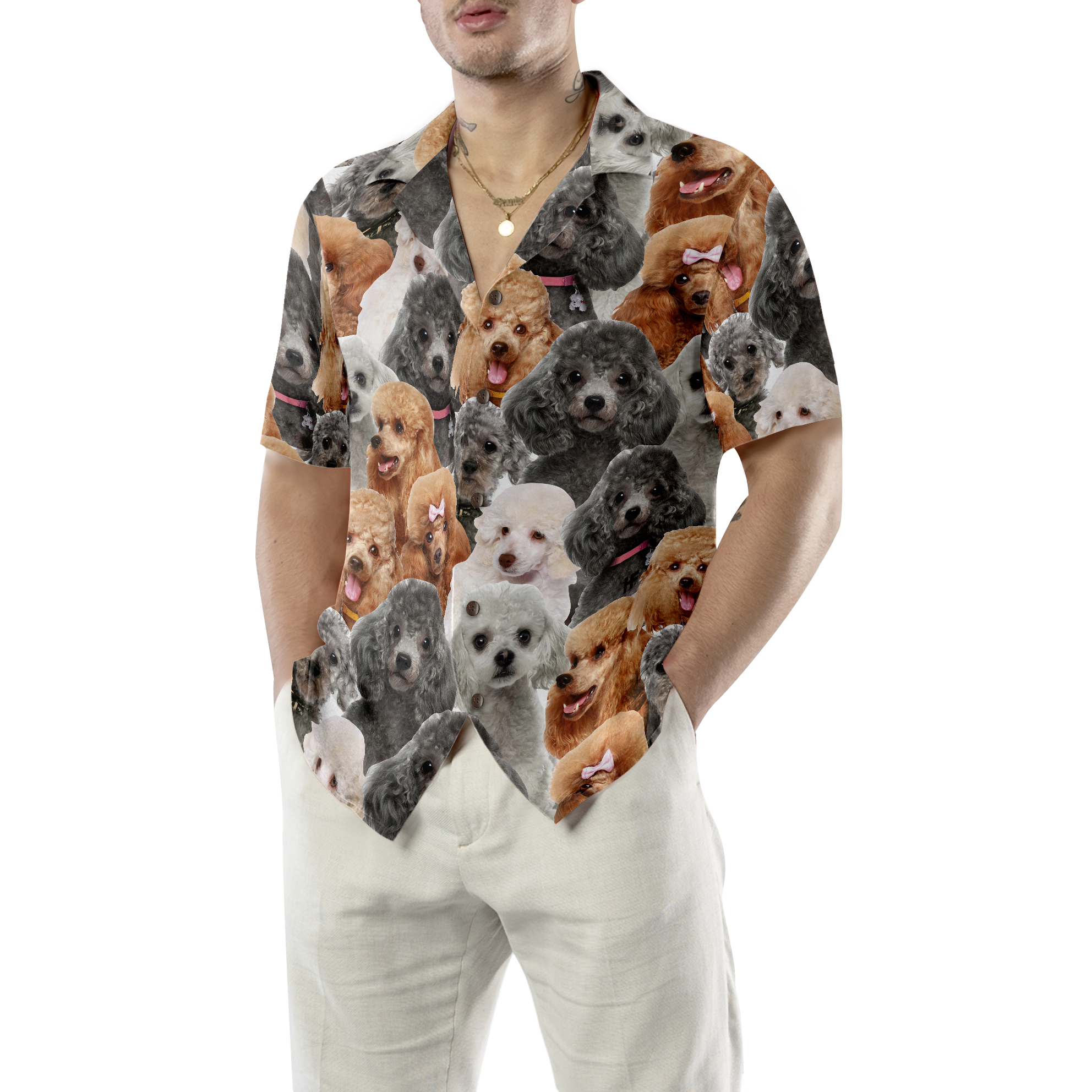 Poodles In Different Colors Poodle Hawaiian Shirt, Best Dog Shirt For Men And Women - Hyperfavor