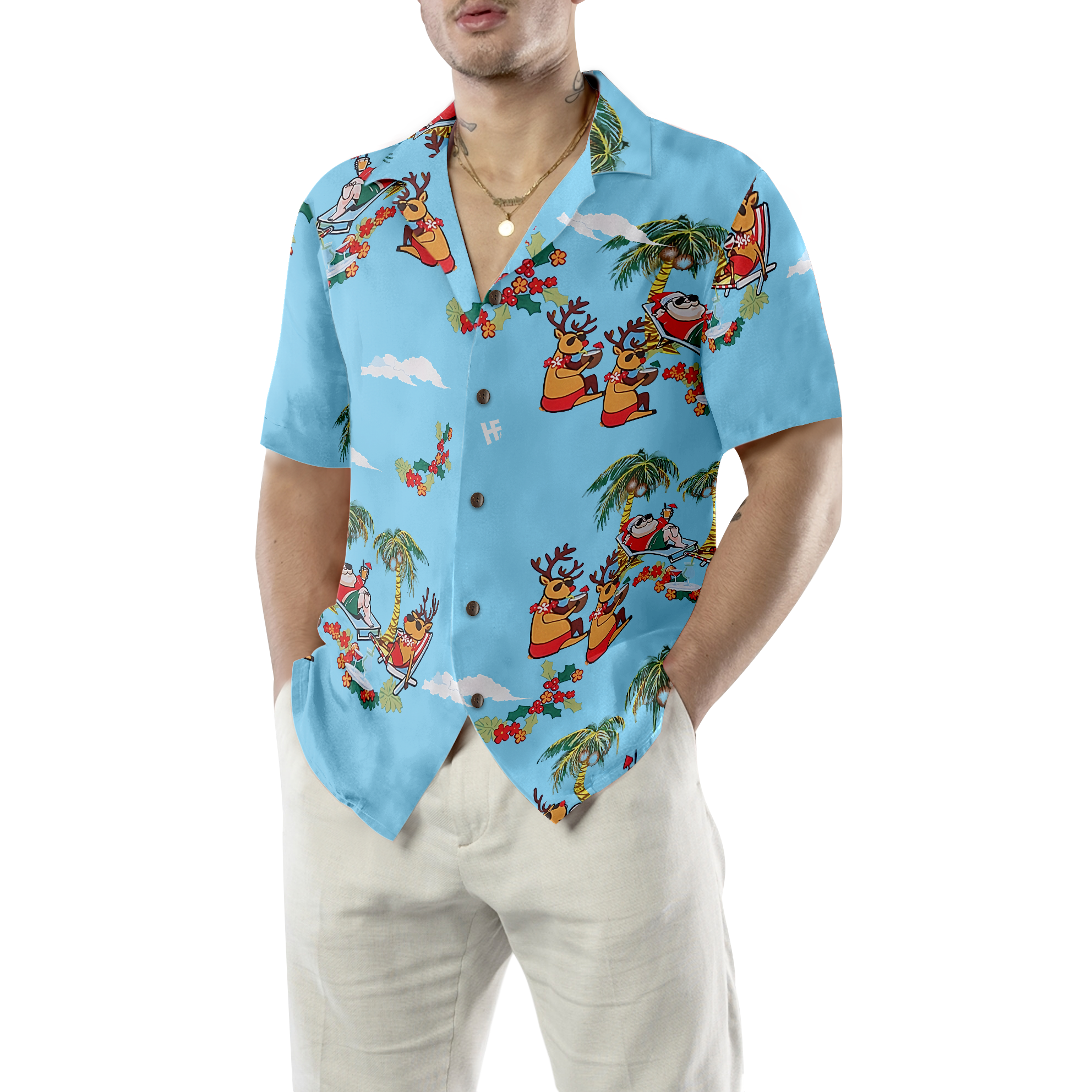 Merry Christmas Santa Claus 2 Hawaiian Shirt - Hyperfavor