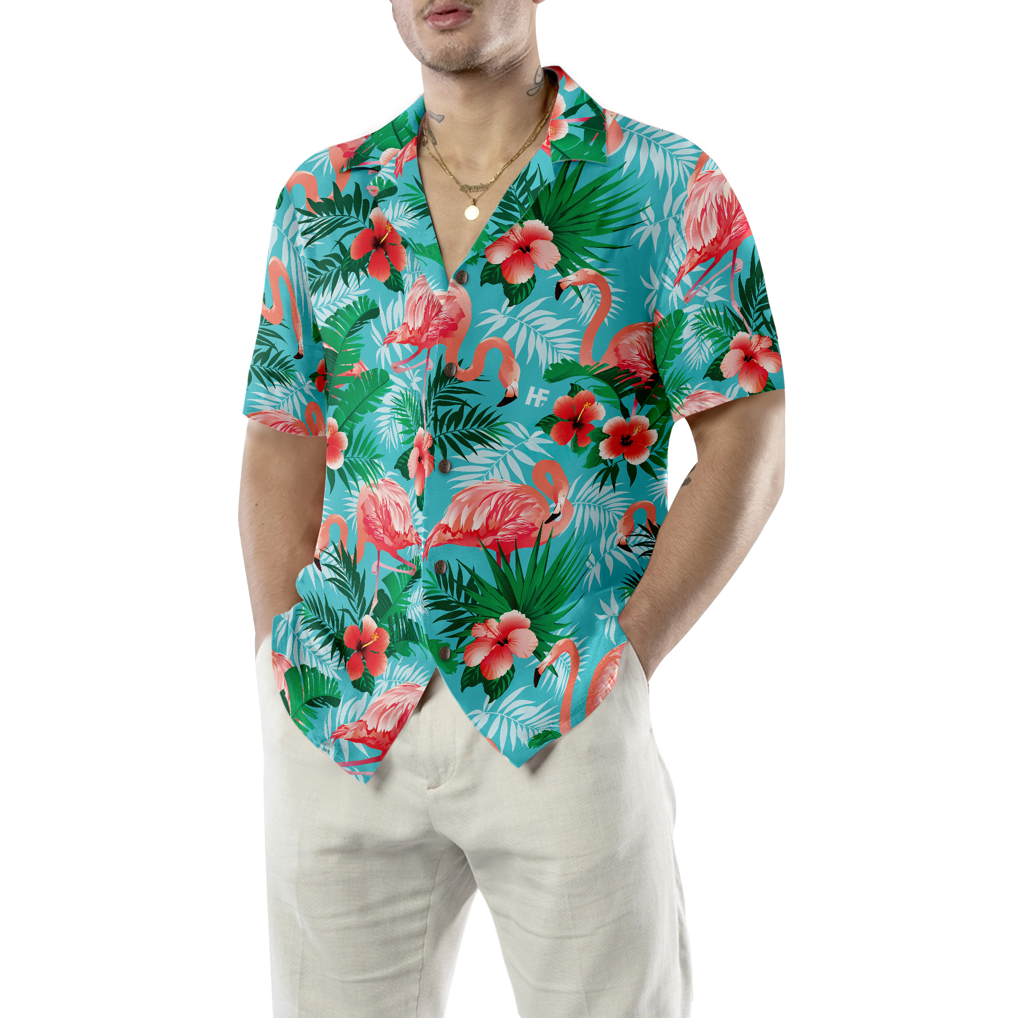 Flamingo 04 Hawaiian Shirt - Hyperfavor