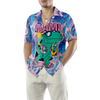 Miami South Beach Cool T- Rex Dinosaur Hawaiian Shirt - Hyperfavor