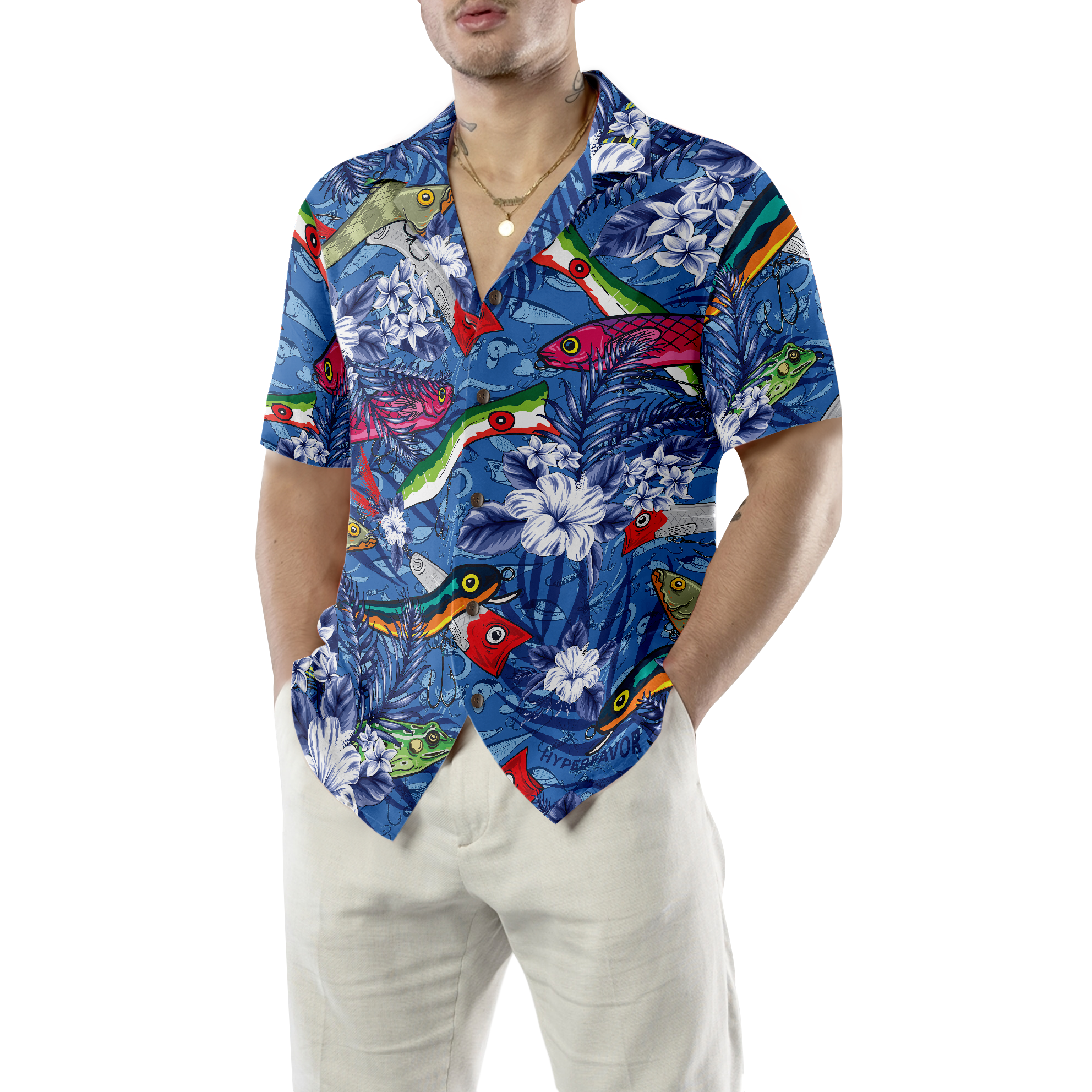 Where The Fish Fishing Hawaiian Shirt - Hyperfavor