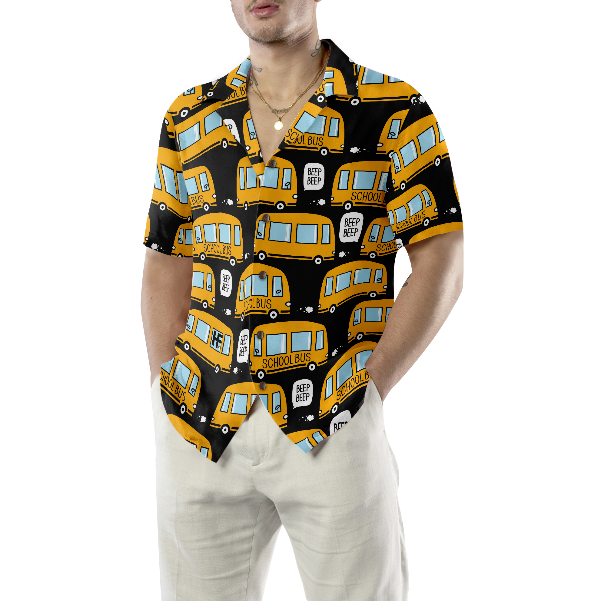 School Bus Driver Hawaiian Shirt - Hyperfavor