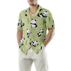 Panda Leaf Pattern Hawaiian Shirt - Hyperfavor