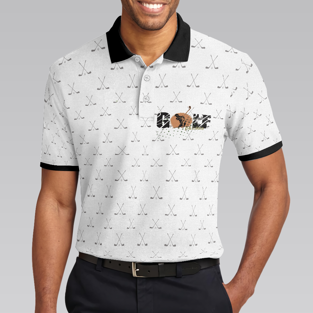 I Hate Golf Oh Nice Shot I Love Golf Polo Shirt - Hyperfavor