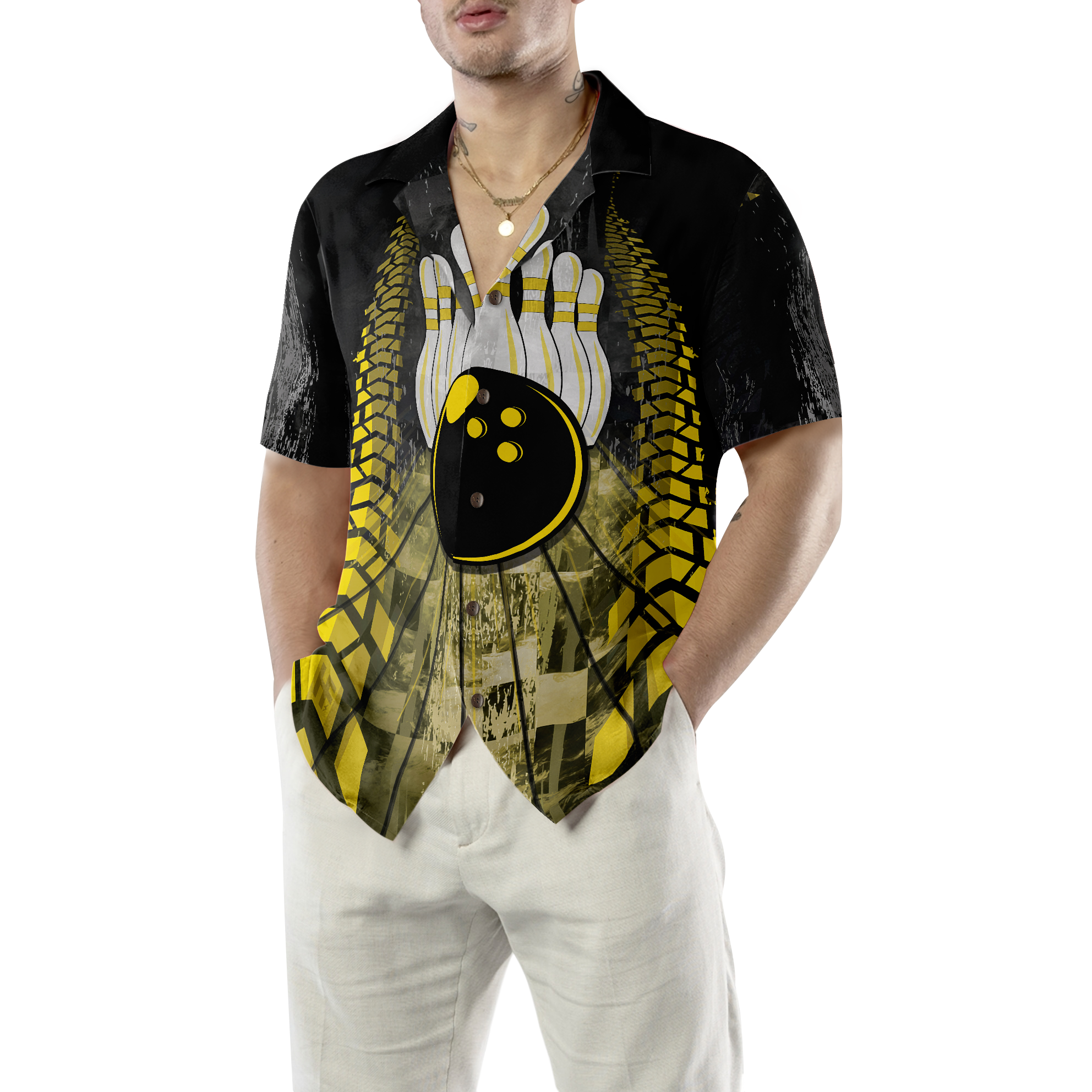 Clean Sweep Bowling Bull Hawaiian Shirt - Hyperfavor