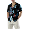 Bigfoot & The Tropical Leaves Bigfoot Hawaiian Shirt, Black Tropical Floral Bigfoot Shirt For Men - Hyperfavor