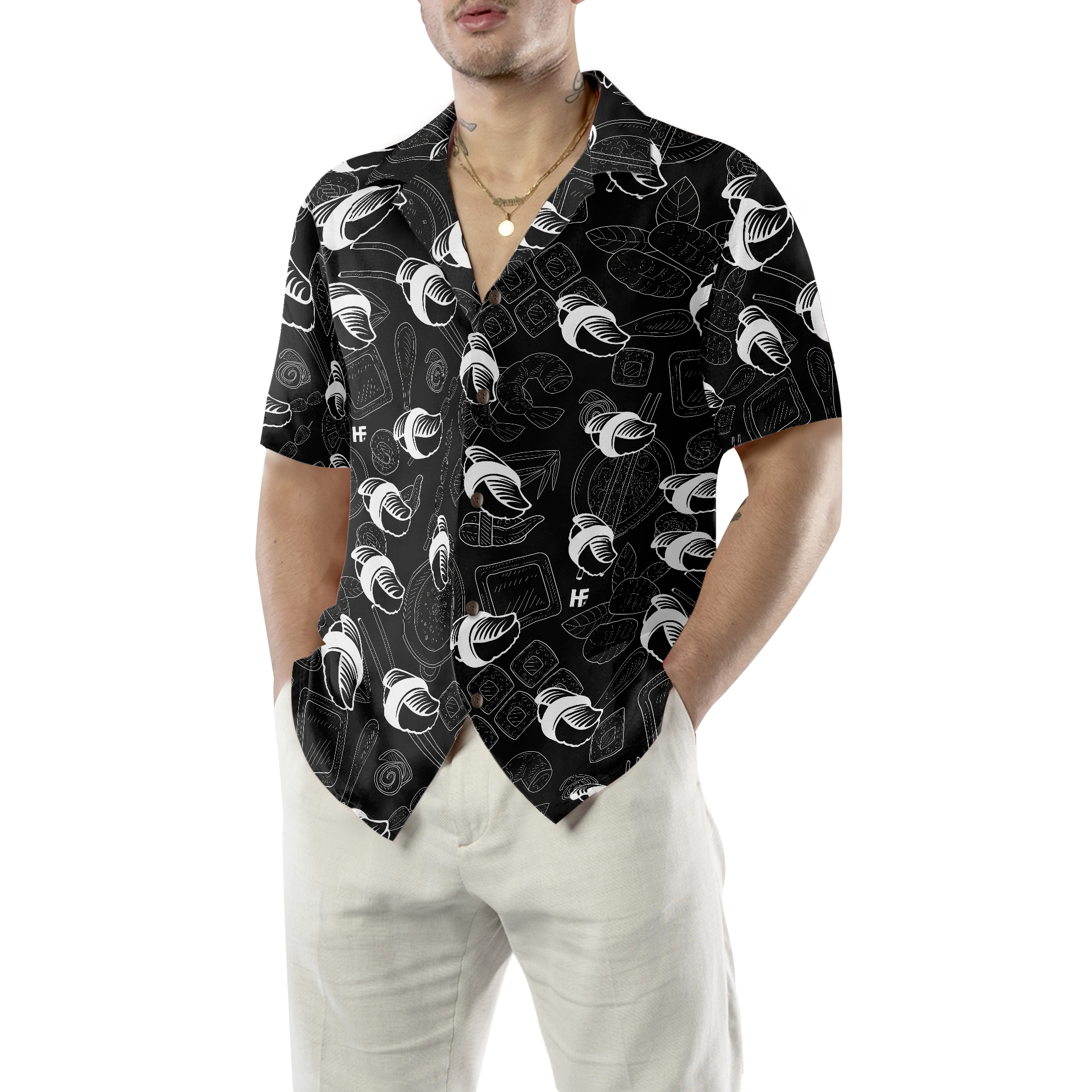 Japanese Sushi Food Hawaiian Shirt - Hyperfavor