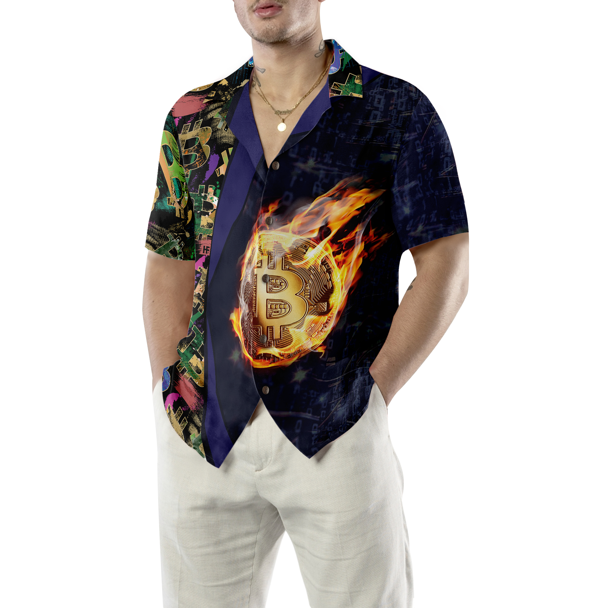 Bitcoin Block Chain V1 Hawaiian Shirt - Hyperfavor