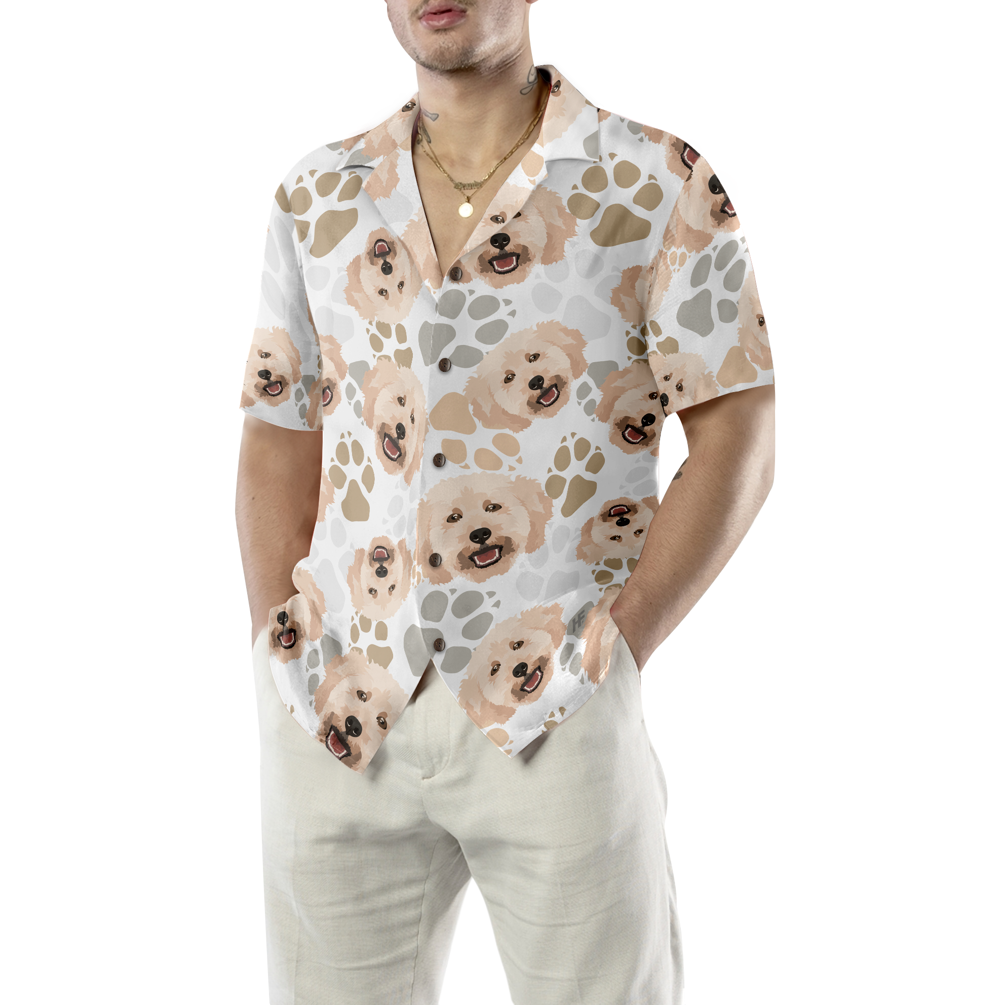 Poodles & The Paws Hawaiian Shirt - Hyperfavor