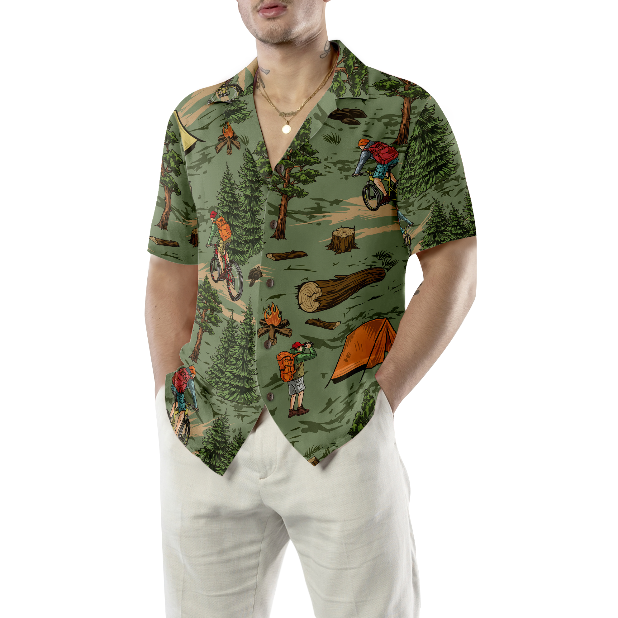 I Don't Need Therapy I Just Need To Go Camping Hawaiian Shirt - Hyperfavor