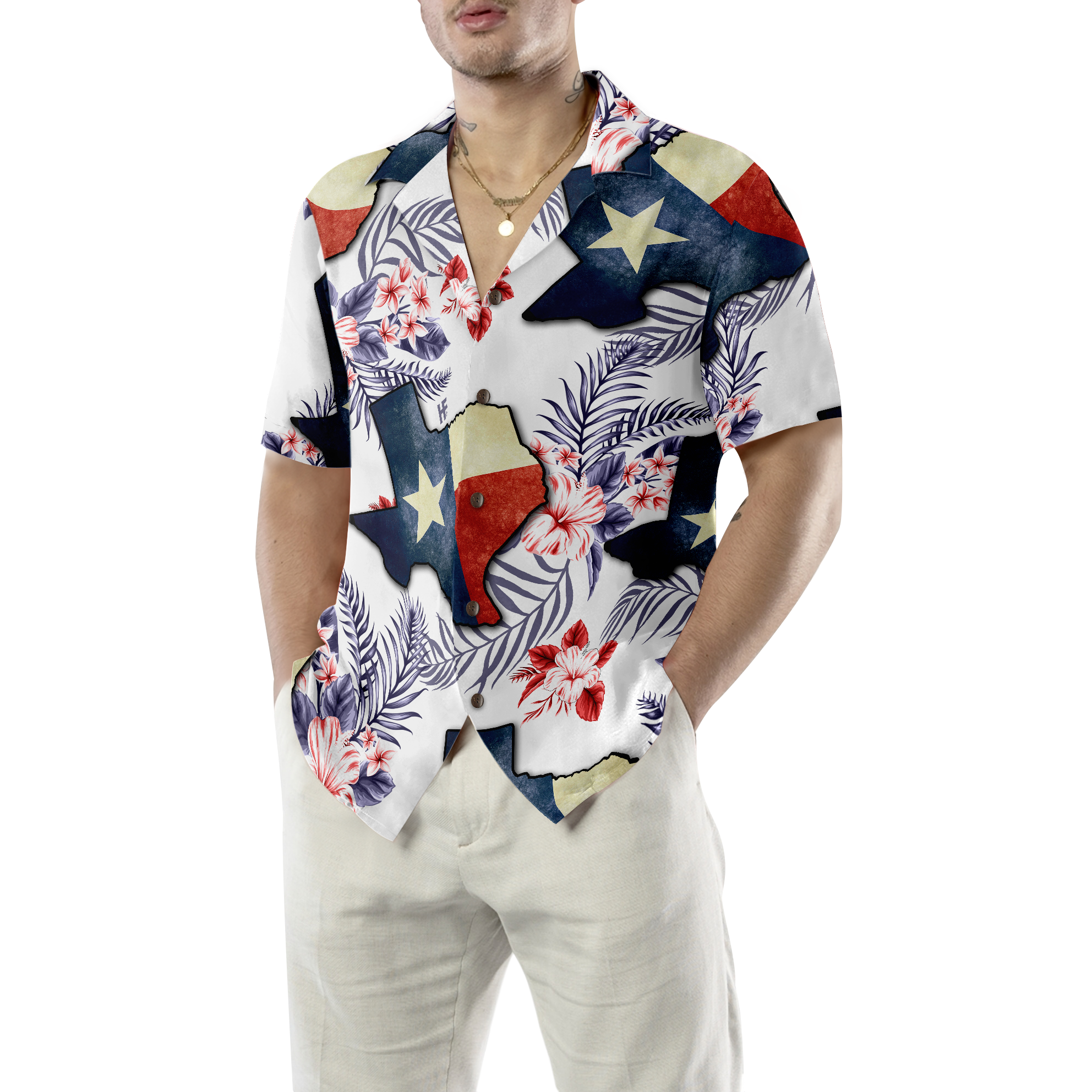 Floral Texas Hawaiian Shirt For Men, Made In A Long Time Ago Texas State Shirt, Proud Texas Flag Shirt for Men - Hyperfavor