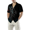 Artistic Gothic Crow Skull Goth Hawaiian Shirt, Black Hawaiian Shirt For Men - Hyperfavor