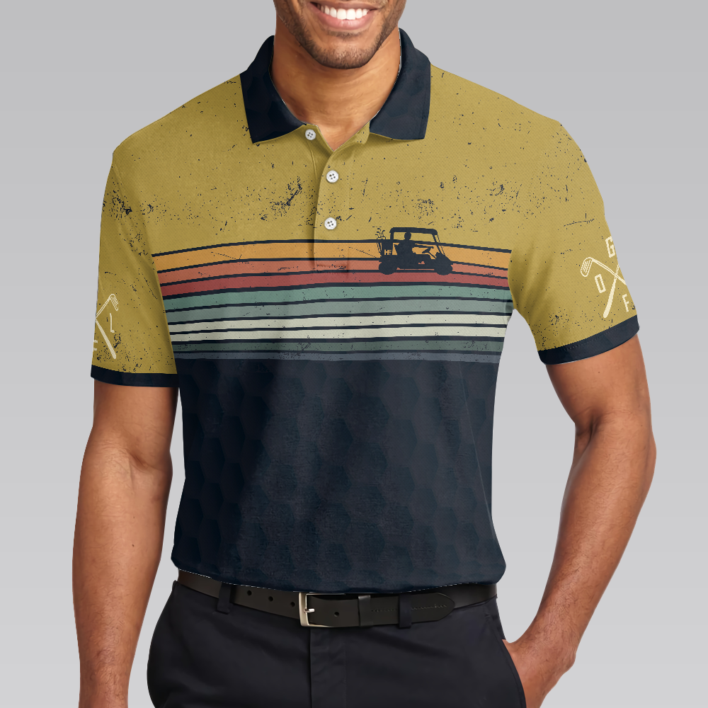 This Is How A Cool Grandpa Rolls Golf Polo Shirt, Striped Shirt For Men, Cool Golf Gift For Golfers - Hyperfavor