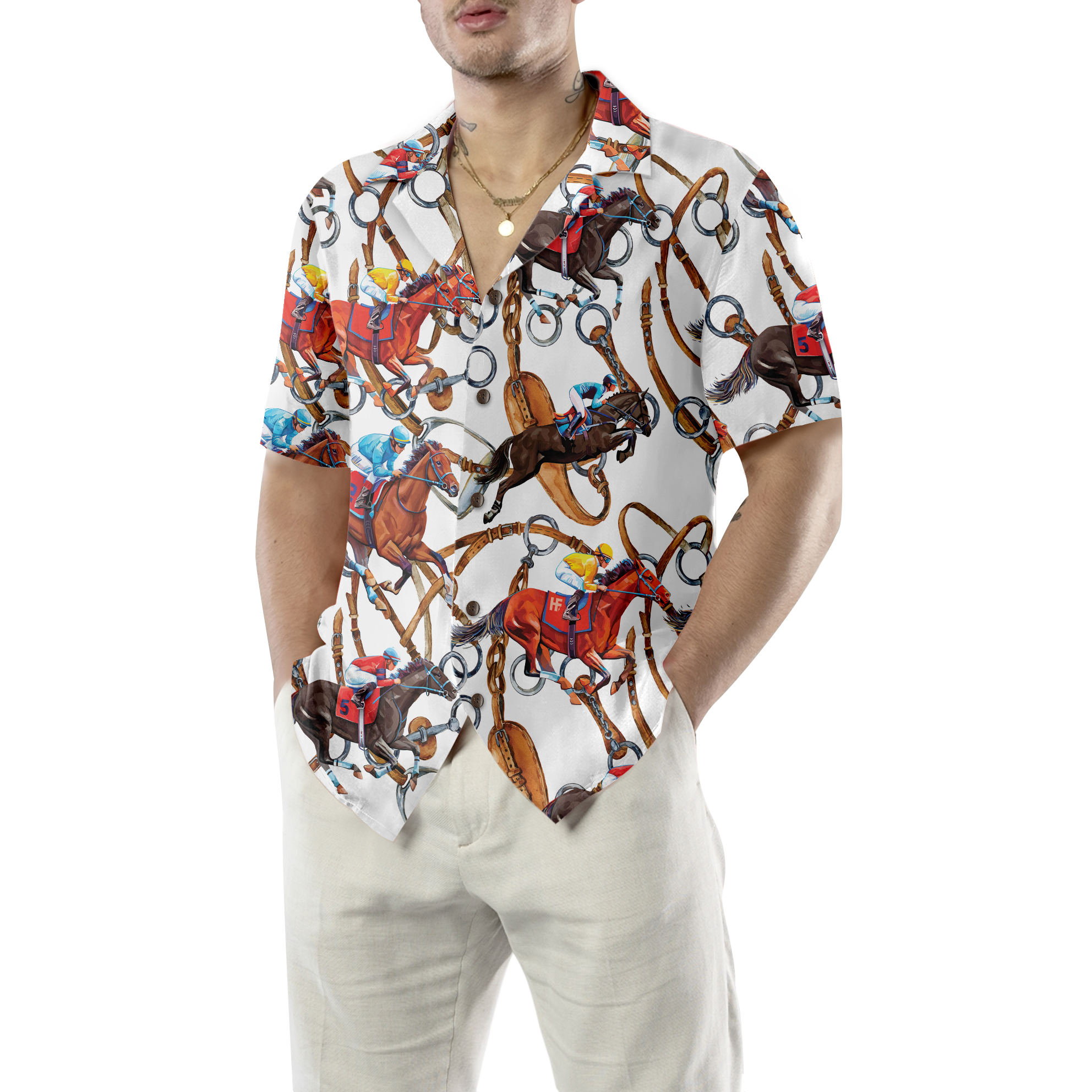 Horse Racing Shirt For Men Hawaiian Shirt - Hyperfavor