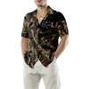 Tattered Camouflage Golf Hawaiian Shirt - Hyperfavor