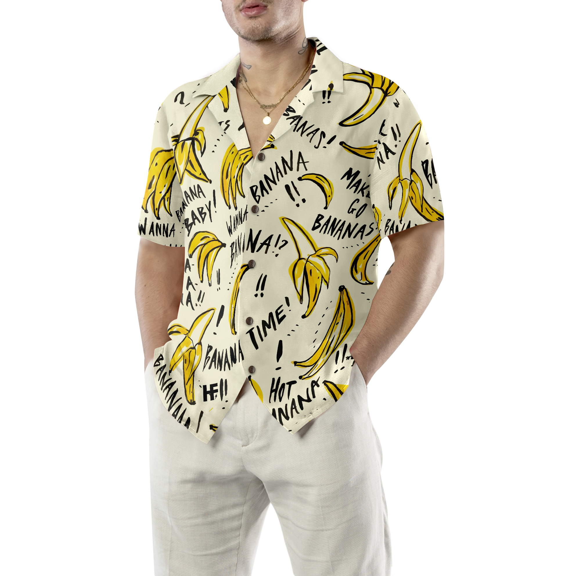 Banana Quote Shirt For Men Hawaiian Shirt - Hyperfavor