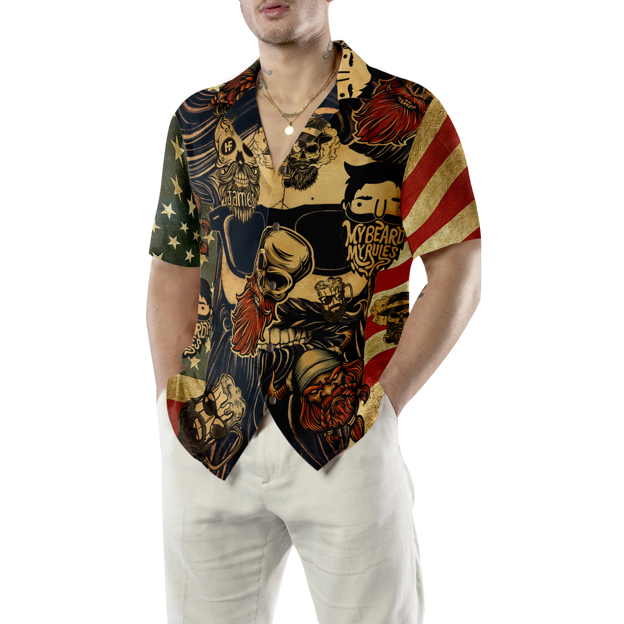 My Beard My Rules Custom Hawaiian Shirt - Hyperfavor