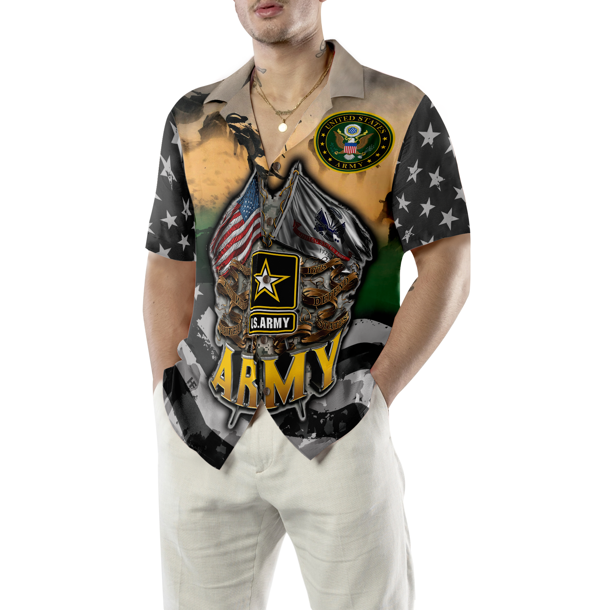 Veteran Proudly Served The US Army Hawaiian Shirt - Hyperfavor