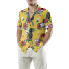 Golfer Pineapple Seamless Pattern Custom Hawaiian Shirt - Hyperfavor
