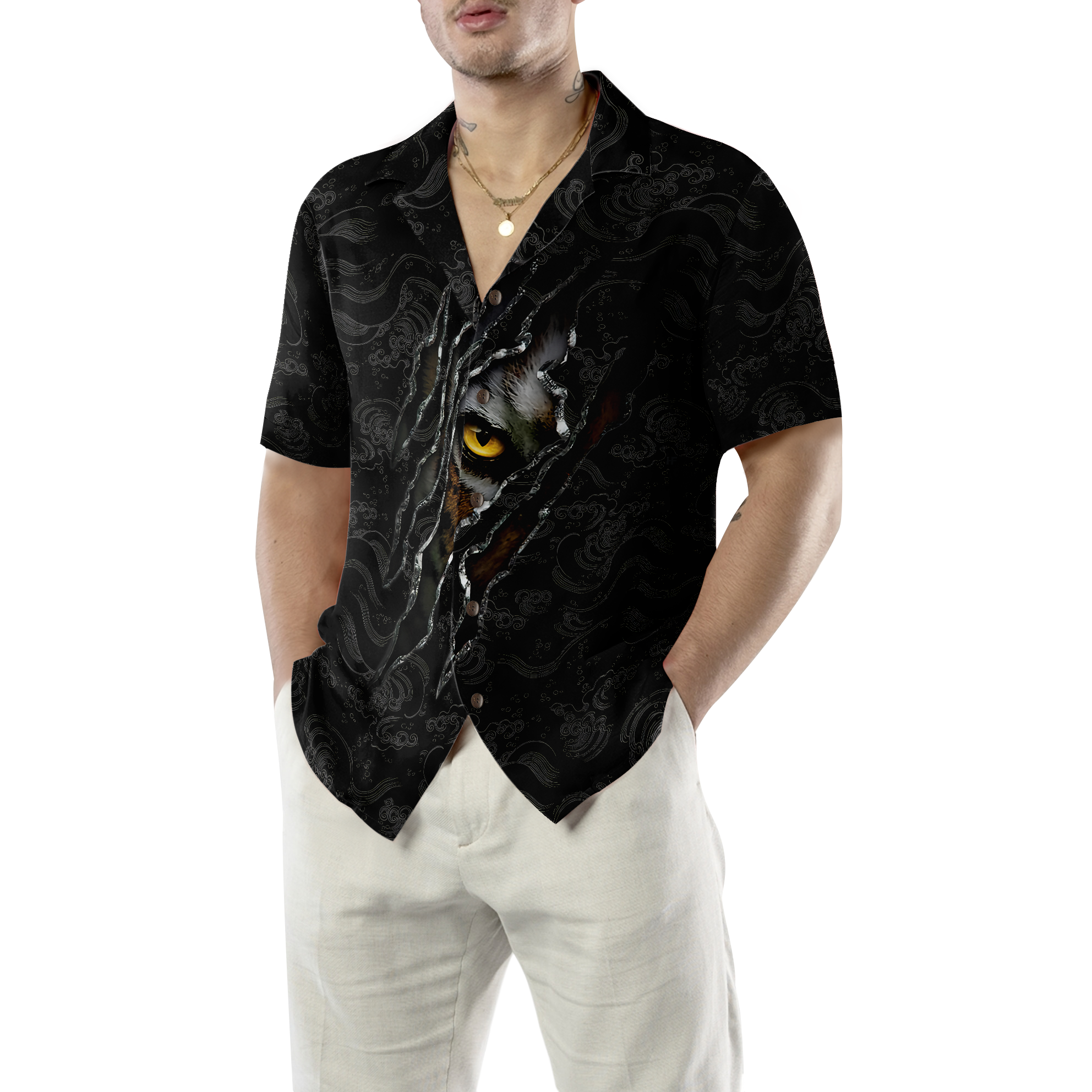 Strong Like A Tiger Shirt For Men Hawaiian Shirt - Hyperfavor