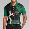 Just Tap In It! Golf Polo Shirt, Funny Black And Green Golf Shirt For Men - Hyperfavor