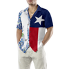 Royal Blue Bluebonnet Texas Hawaiian Shirt, Floral Texas Flag Shirt Vertical Version Italic Star, Proud Texas Shirt For Men - Hyperfavor