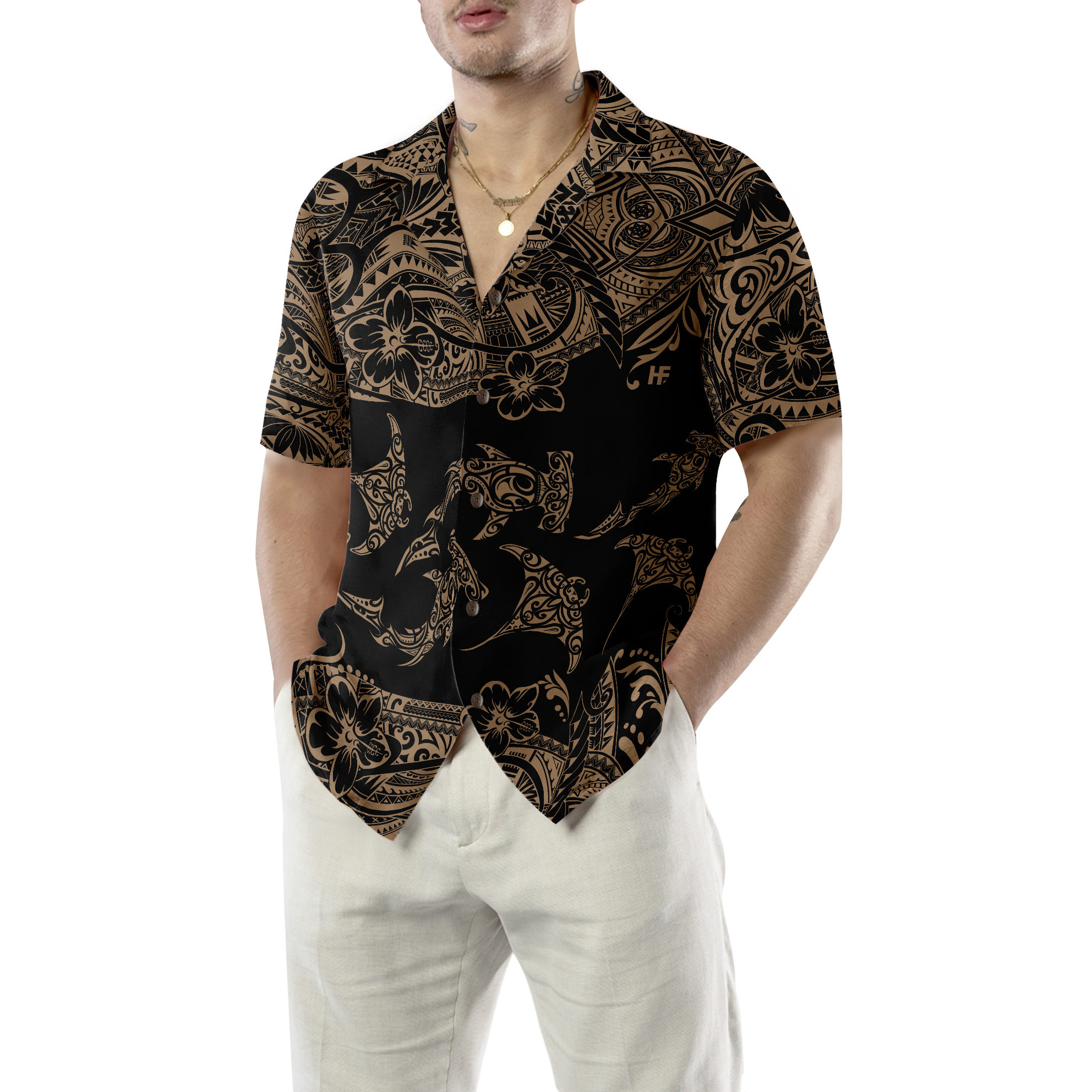 Hawaii Polynesian Pattern Hawaiian Shirt - Hyperfavor