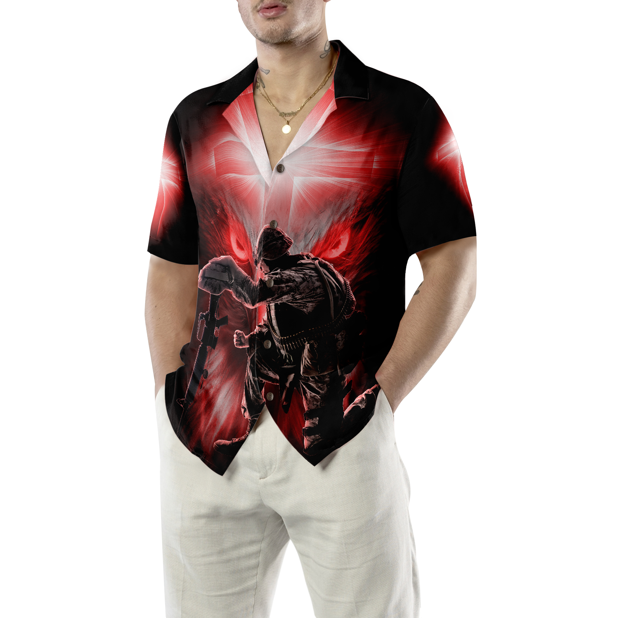 Only Two Defining Forces Have Ever Offered To Die For You Hawaiian Shirt, Unique Veteran Shirt, Ideal Veteran Day Gift - Hyperfavor