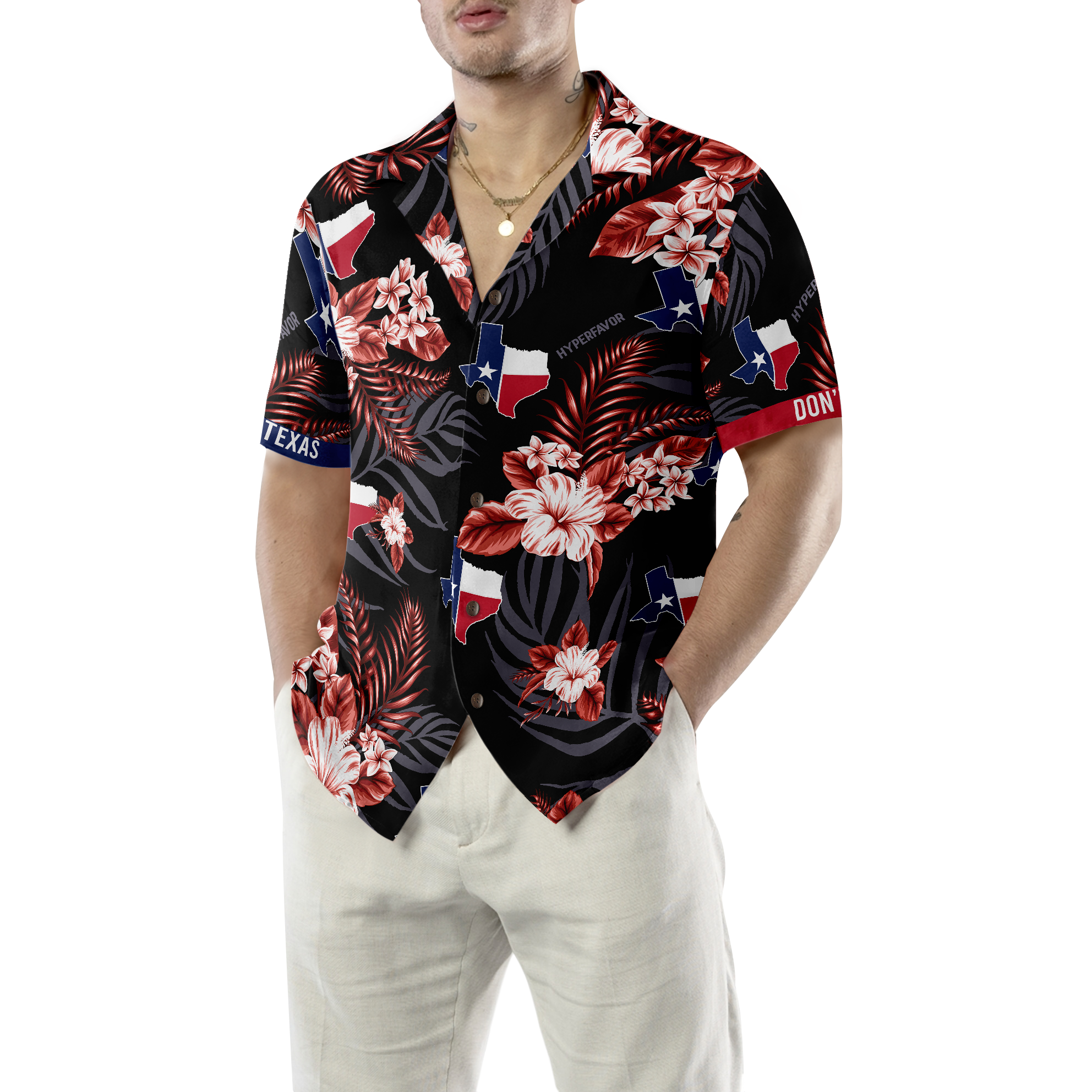 TEXAS Hawaiian Shirt Hawaiian Shirt - Hyperfavor