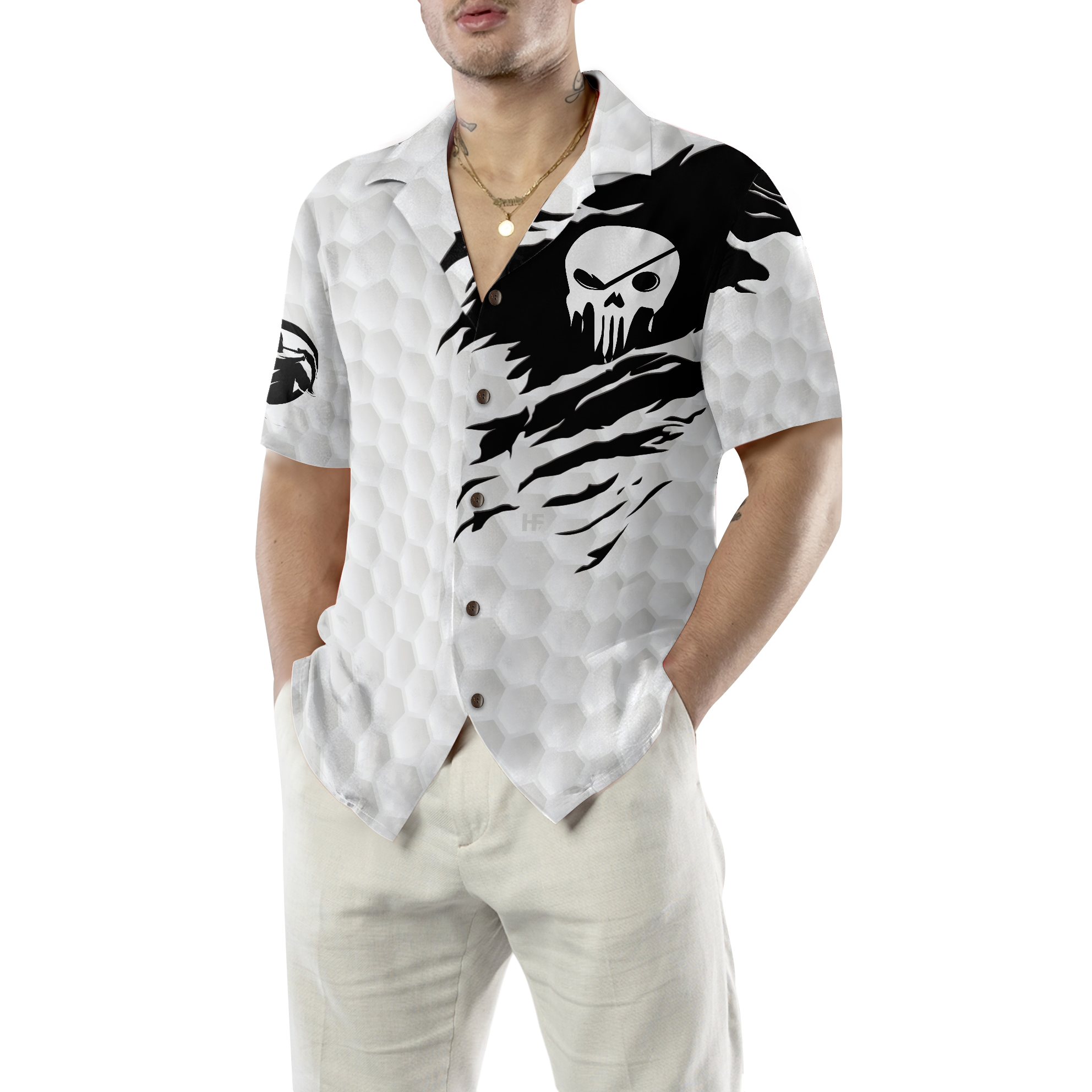 The Golf Skull Hawaiian Shirt - Hyperfavor