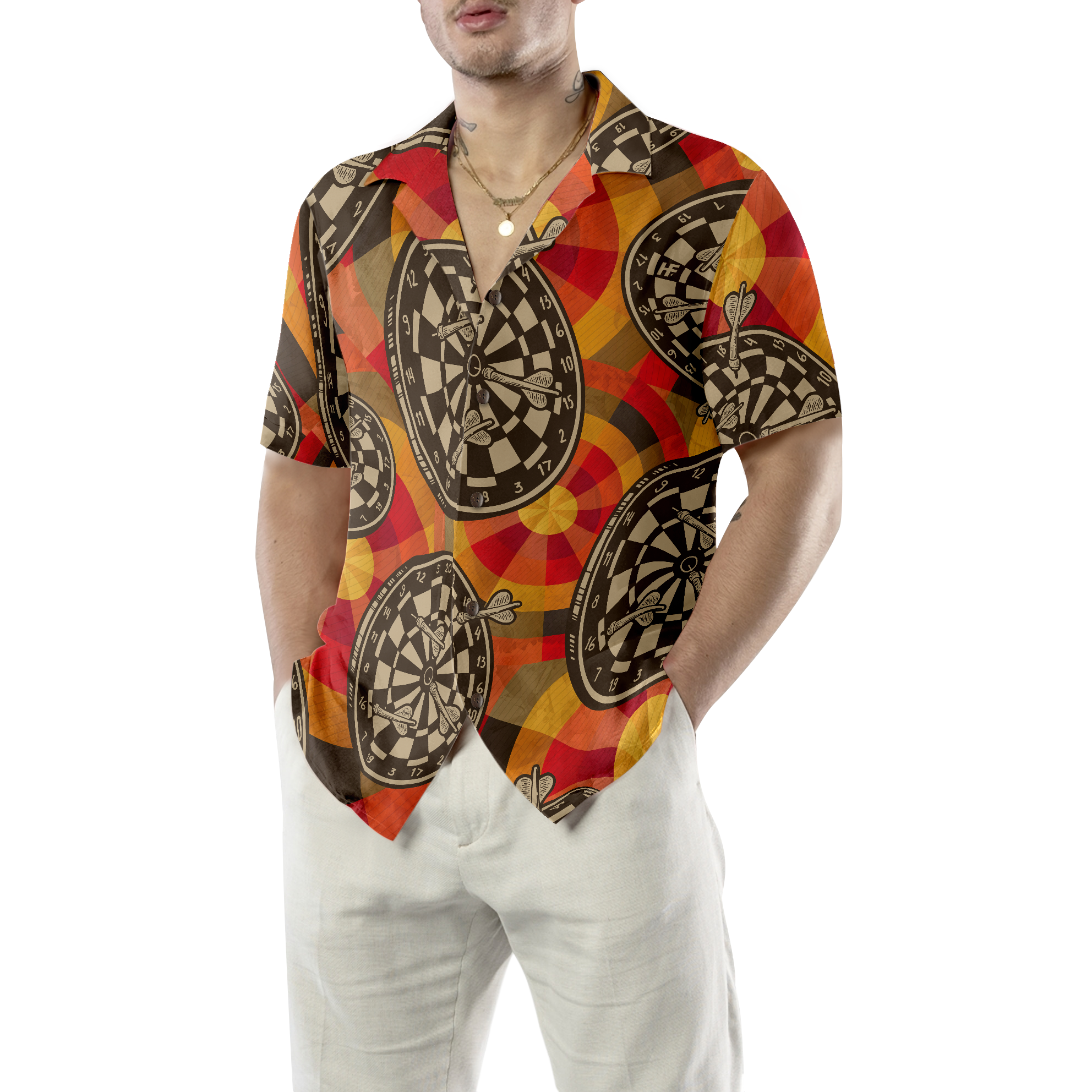 Happiness Is a Tight Threesome Darts Hawaiian Shirt - Hyperfavor