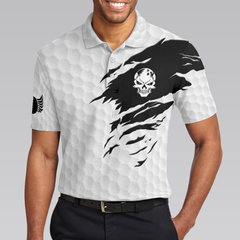 This Is My Lucky Do Not Wash Bowling Shirt Polo Shirt, Black And White Skull Golfing Shirt, Funny Sayings Shirt - Hyperfavor