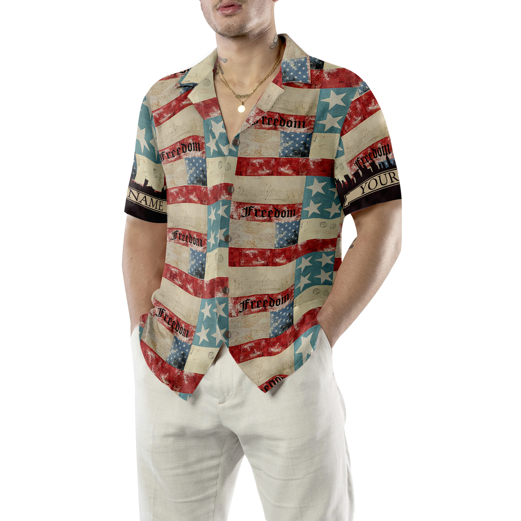 Made In USA Classic Vintage Custom Hawaiian Shirt - Hyperfavor