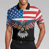 Billiards American Eagle Pool Mascot Polo Shirt - Hyperfavor