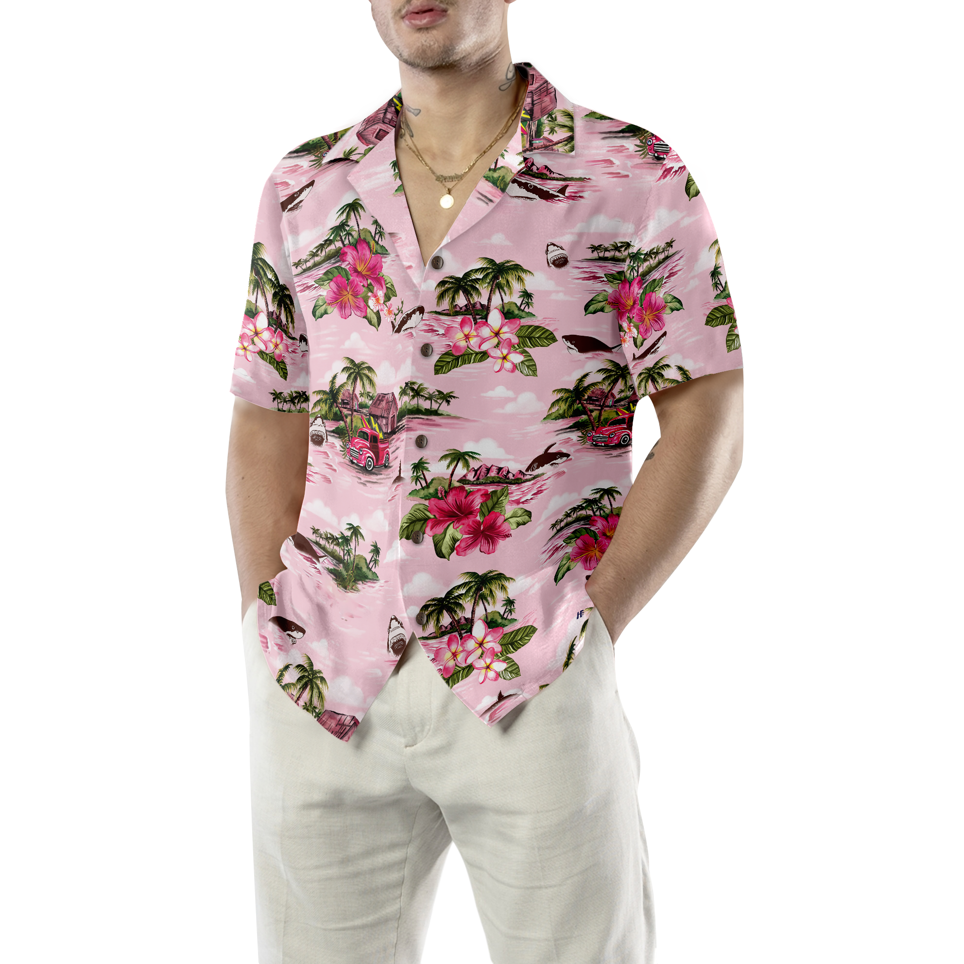 Shark 04 Hawaiian Shirt - Hyperfavor